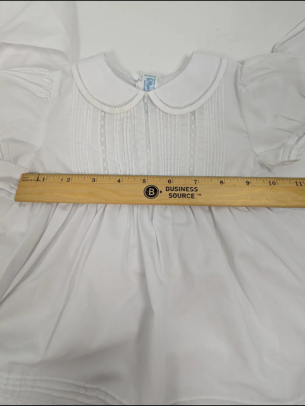 Feltman Brothers White Flower Girl Dress Christening Baptism Heirloom 12 Months